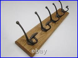 9 sizes SOLID ENGLISH OAK WOODEN COUNTRY HAT AND & COAT HOOKS HANGER RAIL RACK