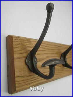 9 sizes SOLID ENGLISH OAK WOODEN COUNTRY HAT AND & COAT HOOKS HANGER RAIL RACK