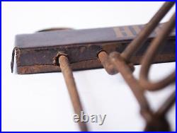 Antique French Wall Hanging Rack Coat with 2 Hooks Huis Martin de Winter