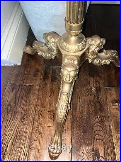Antique Italian Heavily Ornated Brass Hall Rack/Coat Stand