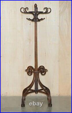 Antique Original Late Victorian Circa 1880 Thonet Bentwood Coat Rack Stand