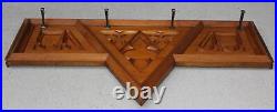 Antique Pine Gothic Coat Rack Cathedral Arches AA Architectural Salvage Pediment