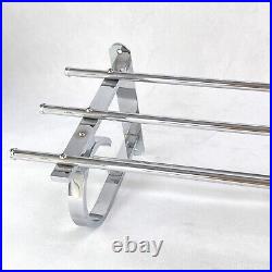 Art Deco Wardrobe Wall Coat Rack 1930er Years Silver Chrome About