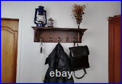 Coat Rack, Coat Rack with Shelf, Wall Coat Rack, Antique Coat Rack, handmade
