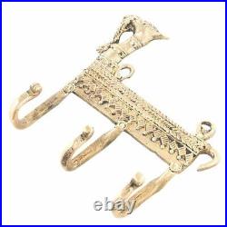Entry Key Holder Golden Antique Coat Rack Brass Wall Hooks Dhokra Camel Hat Rack