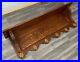 French Antique Solid French 6 hook Ornate Carved coat Plate rack (LOT 2433)