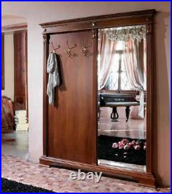 Hallway Wardrobe-Set Coat Rack Panel With Hooks With Mirror Hall Baroque New