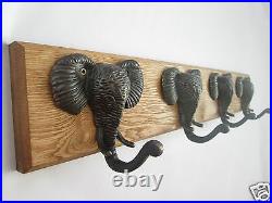 IN 8 sizes SOLID OAK WOODEN HALLWAY HAT AND & COAT HOOKS HANGING PEGS RAIL RACK