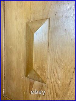 Lovely Vintage Pine Coat Stand Entry Way Hall Umbrella Rack With Mirror Antique