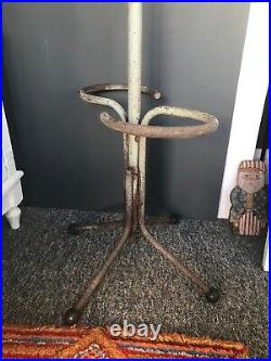 Mid-century Industrial Hat, Coat & Stick Stand Great Design And Patina